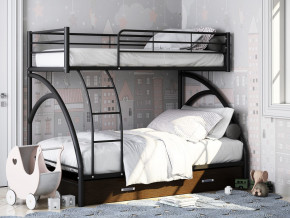 Двухъярусная кровать Виньола-2 Я черный в Екатеринбурге - mebelmir96.ru | фото