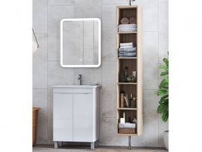 Комплект мебели в ванную Grani 600 белый напольный с дверцами в Екатеринбурге - mebelmir96.ru | фото