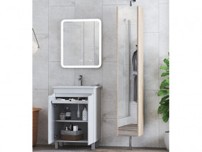 Комплект мебели в ванную Grani 600 белый напольный с дверцами в Екатеринбурге - mebelmir96.ru | фото 4