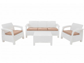 Комплект уличной мебели Yalta Terrace Triple Set белый в Екатеринбурге - mebelmir96.ru | фото