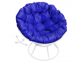 Кресло Папасан пружинка без ротанга синяя подушка в Екатеринбурге - mebelmir96.ru | фото