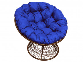 Кресло Папасан с ротангом синяя подушка в Екатеринбурге - mebelmir96.ru | фото