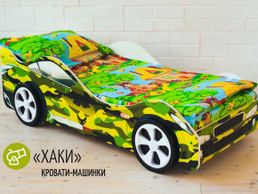 Кровать детская машина Хаки в Екатеринбурге - mebelmir96.ru | фото 2