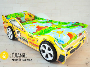 Кровать детская машинка Пламя в Екатеринбурге - mebelmir96.ru | фото 2