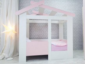 Кровать детская Теремок без ящика розовая в Екатеринбурге - mebelmir96.ru | фото