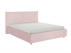 Кровать Квест 1600 велюр нежно-розовый в Екатеринбурге - mebelmir96.ru | фото