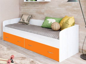 Кровать с выкатными ящиками Винтерберг, оранжевый в Екатеринбурге - mebelmir96.ru | фото