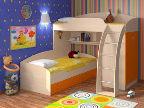 Кровать Соня 1+2 Оранжевый в Екатеринбурге - mebelmir96.ru | фото