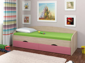 Кровать Соня 2 сонома-розовый в Екатеринбурге - mebelmir96.ru | фото