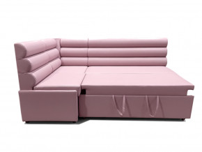 Угловой диван Призма Валики со спальным местом розовый в Екатеринбурге - mebelmir96.ru | фото 3