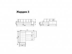 Угловой диван Жардин 3 вид 2 в Екатеринбурге - mebelmir96.ru | фото 8
