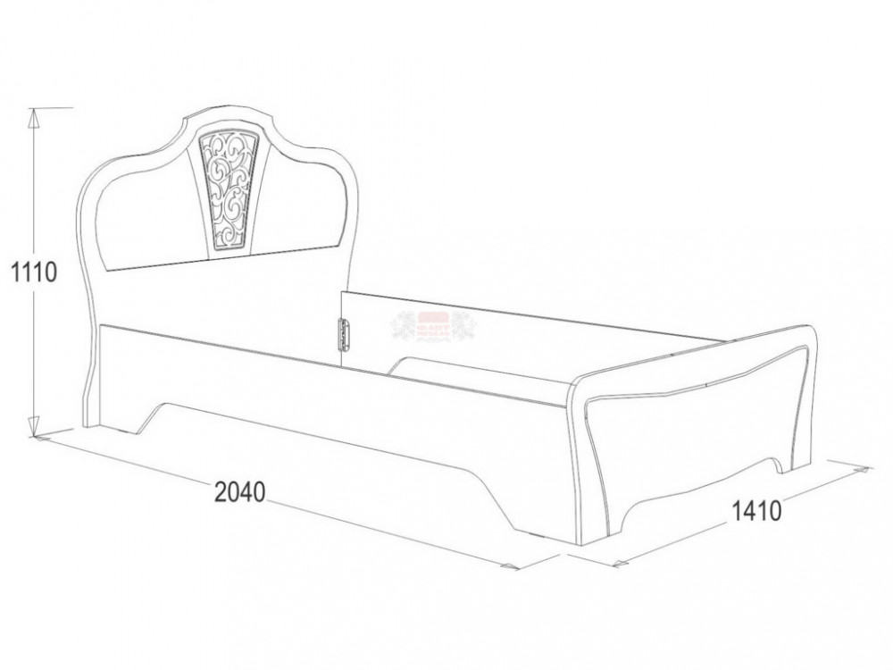 Кровать ольга 3