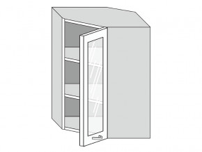 19.60.3у Шкаф настенный (h=913) угловой на 600мм со стекл. дверцей в Екатеринбурге - mebelmir96.ru | фото