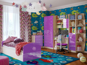 Детская комната Юниор-2 Фиолетовый металлик в Екатеринбурге - mebelmir96.ru | фото