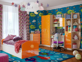 Детская комната Юниор-2 Оранжевый металлик в Екатеринбурге - mebelmir96.ru | фото