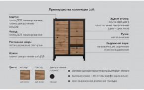 Гостиная Лофт дуб вотан в Екатеринбурге - mebelmir96.ru | фото 6