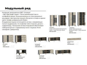 Гостиная Отис Дуб Крафт Серый/Антрацит в Екатеринбурге - mebelmir96.ru | фото 5