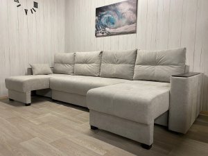 Диван модульный Комфорт-6 (2+1К+1К) НПБ+МДФ, велюр Comfort 8 в Екатеринбурге - mebelmir96.ru | фото