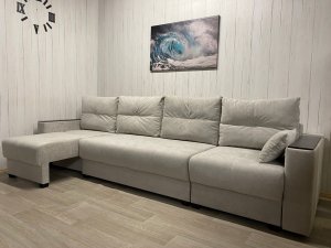 Диван модульный Комфорт-6 (2+1К+1К) НПБ+МДФ, велюр Comfort 8 в Екатеринбурге - mebelmir96.ru | фото 2