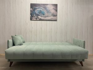 Диван Престиж-3 НПБ, велюр Sensey Mist Green в Екатеринбурге - mebelmir96.ru | фото 6