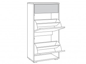 Комод для обуви 13.114 Куба в Екатеринбурге - mebelmir96.ru | фото 2
