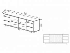 Комодино Moderno-2200 Ф1 в Екатеринбурге - mebelmir96.ru | фото 3