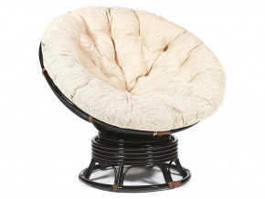 Кресло-качалка Papasan w 23/01 B с подушкой Antique brown, ткань Старт в Екатеринбурге - mebelmir96.ru | фото