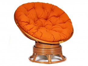 Кресло-качалка Papasan w 23/01 B с подушкой Cognac, ткань Оранжевый в Екатеринбурге - mebelmir96.ru | фото