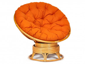 Кресло-качалка Papasan w 23/01 B с подушкой Honey, ткань Оранжевый в Екатеринбурге - mebelmir96.ru | фото