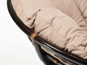 Кресло Papasan 23/01 W с подушкой Antique brown, экошерсть Коричневый в Екатеринбурге - mebelmir96.ru | фото 4