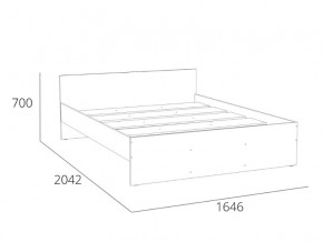 Кровать 1600 НМ 011.53 Симпл Белый Фасадный в Екатеринбурге - mebelmir96.ru | фото 4