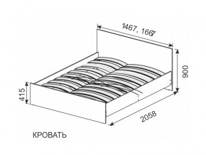 Кровать 1600х2000 ортопедическое основание в Екатеринбурге - mebelmir96.ru | фото