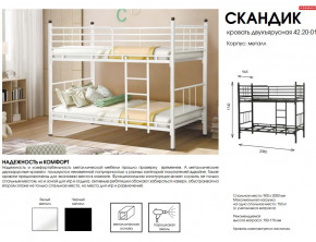 Кровать двухъярусная Скандик 42.20-01 в Екатеринбурге - mebelmir96.ru | фото 2