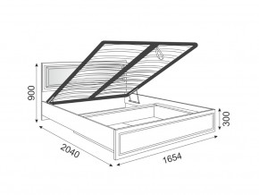 Кровать подъемная со спинкой Беатрис 11 Орех в Екатеринбурге - mebelmir96.ru | фото 2
