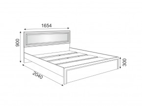 Кровать с настилом и мягкой спинкой Беатрис модуль 9 Дуб млечный в Екатеринбурге - mebelmir96.ru | фото 2