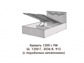 Кровать с подъёмный механизмом Диана 1200 в Екатеринбурге - mebelmir96.ru | фото 2