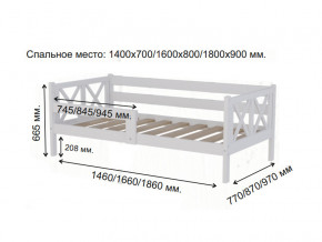 Кровать софа Аист-3 Классика белый 1400х700 мм в Екатеринбурге - mebelmir96.ru | фото 2