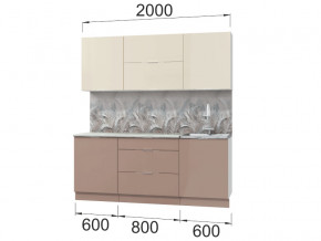 Кухонный гарнитур Асти Латте 2000 в Екатеринбурге - mebelmir96.ru | фото 2