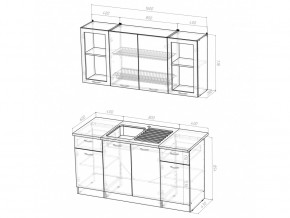 Кухонный гарнитур Сабрина стандарт 1600 мм в Екатеринбурге - mebelmir96.ru | фото 5