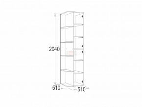 Шкаф крайний Омега 16 в Екатеринбурге - mebelmir96.ru | фото 2