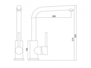 Смеситель Logic LM2103 Stainless Steel в Екатеринбурге - mebelmir96.ru | фото 2