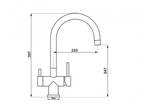 Смеситель Sprint Logic LM2191 Stainless Steel в Екатеринбурге - mebelmir96.ru | фото 2