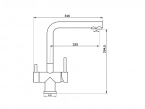 Смеситель Sprint Logic LM2192 Stainless Steel в Екатеринбурге - mebelmir96.ru | фото 2