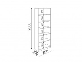 Стеллаж 800 Остин модуль 8 в Екатеринбурге - mebelmir96.ru | фото 2