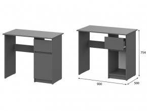 Стол письменный 900 Денвер Графит серый в Екатеринбурге - mebelmir96.ru | фото