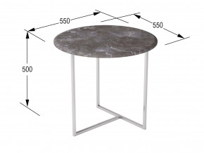 Стол журнальный Альбано серый мрамор в Екатеринбурге - mebelmir96.ru | фото 2