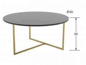 Стол журнальный Маджоре Glass черная Lacobel в Екатеринбурге - mebelmir96.ru | фото 2