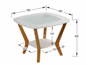 Стол журнальный Мельбурн Белый в Екатеринбурге - mebelmir96.ru | фото 2