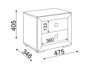 Тумба прикроватная Глэдис М30 в Екатеринбурге - mebelmir96.ru | фото 2