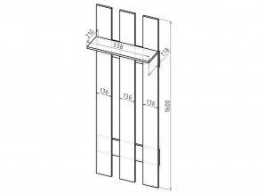 Вешалка в прихожую ВП6 бодега в Екатеринбурге - mebelmir96.ru | фото 2